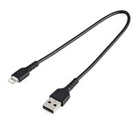 (TG. 30cm) 30CM USB TO LIGHTNING CABLE APPLE MFI CERTIFIED - BLACK - NUOVO