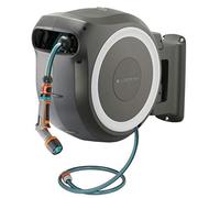 (TG. 30m + ecoPulse) GARDENA Avvolgitubo a parete RollUp L (bianco) 30 m: con la