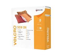 (TG. 30mm x 10 m) VELCRO Brand Dischetti riapribili da cucire 30mm x 10m Bianco