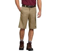 (TG. 30W) Dickies Mens 13 inch Relaxed Fit Multi-Pocket Short, Khaki, 30 - NUOVO
