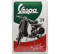 (TG. 30x0x20) Nostalgic-Art Vespa-The Italian Classic Targhe, Metallo, Multicolo