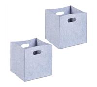 (TG. 30x30x30 cm) Relaxdays Scatola da Scaffale Portaoggetti, Set 2 Porta Giochi