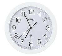 (TG. 30x3x30 cm) Technoline WT 8000 Weiss Orologio da Parete Radio, Bianco, 30x3
