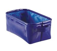 (TG. 31.75x18.5x15.25 cm) iDesign 62381EU Remy Portaoggetti, Pelle, Blu, 31.75x1