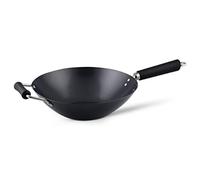 (TG. 31 cm) Ken Hom KH431001 wok, acciaio al carbonio, nero - NUOVO