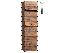 (TG. 31 x 43 x 173 cm) SONGMICS Scarpiera a 10 Scomparti, Scaffale Componibile i