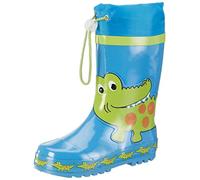 (TG. 32/33 EU) Playshoes Stivaletti Pioggia con Coulisse-Coccodrillo, Stivali di