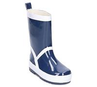 (TG. 32/33 EU) Playshoes Stivali di Gomma Unisex - Bambini e ragazzi, Blu (Marin