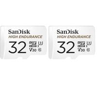 (TG. 32 GB (Confezione da 2)) SanDisk HIGH ENDURANCE Video Monitoring for Dashca