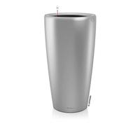 (TG. 32) Lechuza 15788 Owl - Premium Pot Rondo 32 Kit Completo, Argento Metalliz