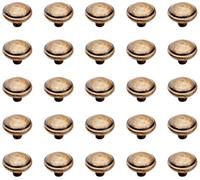 (TG. Ø32 mm) Emuca 9160008 Pomolo per mobile, Ø32mm, Zama, Bronzato, Set di 25