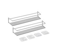 (TG. 32 x 8 x 5 cm) Metaltex Paprika-1 - Set di 2 portaspezie con U-Fix, 32 x 8