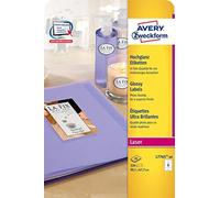 (TG. 320 Stück, 99,1 x 67,7 mm) AVERY Zweckform Hochglanz-Foto-Etiketten, 99,1