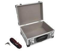 (TG. 320 x 230 x 155 mm) Valise Aluminium 330 x 230 x 150mm - Gris - Perel - 182