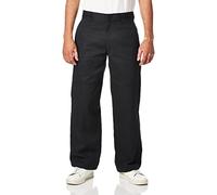 (TG. 32W / 32L) Dickies Men's Flex Double Knee Work Pant Loose Straight Fit, Bla