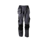 (TG. 32W) Stanley Huntsville Pantaloni da Lavoro, Grigio, 32 W Uomo - NUOVO