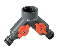 (TG. 33,3 mm (G 1")) Valvola a 2 vie GARDENA: Distributore per rubinetto con fil