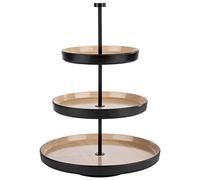 (TG. 33 cm) APS 85211 Frida Alzata a 3 livelli, 1 struttura in acciaio inox (ner