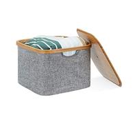 (TG. 33 x 33 x 25 cm) Relaxdays 10022145 Cestino Portaoggetti in Stoffa Scatola