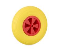 (TG. 33 x 33 x 9 cm) Relaxdays Ruota per Carriola 3.50-6, Gomma Piena, Cerchione