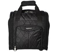 (TG. 33cm) Amazon Basics - Bagaglio per vano sottosedile, Nero trapuntato, 33 cm