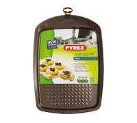 (TG. 33x25cm) Pyrex Asimetria Piatto Forno, Alluminio, Macadamia - NUOVO