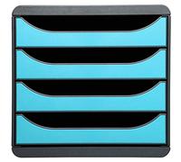 (TG. 34.7 x 27.8 x 26.7) Exacompta 310782D Cassettiera Big-Box Exacompta, 4 Cass