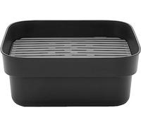 (TG. 34.8 x 37.9 x 15.9cm) Brabantia - Ciotola con vassoio drenante, Grigio scur