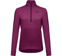 (TG. 34) GOREWEAR TrailKPR Mid-Layer Ibrido 1/2-Zip da donna, Process Viola, 34