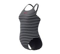 (TG. 34) Speedo Endurance+ Printed Medalist Costume da Bagno per Donna, Anthraci
