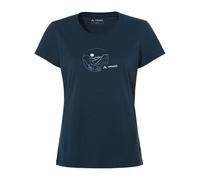 (TG. 34) VAUDE Women's Cyclist T-Shirt V, Dark Sea/Blue, 34 Donna - NUOVO
