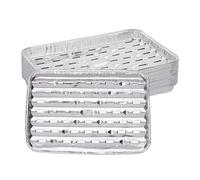 (TG. 34 x 22 cm) Relaxdays Vaschette in Alluminio per Barbecue, Set da 25, L x P