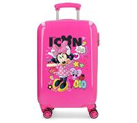 (TG. 34x55x20) Enjoy Minnie Hardside Carry-On Suitcase Icon - NUOVO
