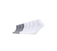 (TG. 35-38) CAMANO 3023 Ca-Soft Quarter 7 Paar Calzini, Bianco (Weiß (White Com