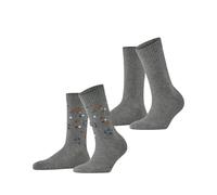 (TG. 35-38) ESPRIT Flower Rib Multipack W So cotone fantasia confezione di 2 pai