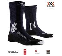 (TG. 35-38) X-Bionic Trek X Merino, Calzini da Escursionismo Unisex-Adulto, Midn
