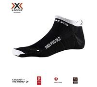 (TG. 35-38) X-Socks Bike PRO Cut Socks, Unisex - Adulto, Opal Black/Arctic White