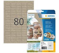(TG. 35,6 x 16,9 mm) HERMA 10751 - Etichette universali in carta erba, 20 fogli,