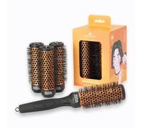 (TG. 35) Olivia Garden Multibrush Curlers Kit - 4 Barilotti & 1 Manico Rimovibil