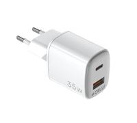 (TG. 35 Watt) Celly, Caricatore con porte USB C e USB A 35 Watt, Caricabatterie