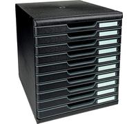 (TG. 35 x 28.8 x 32) Exacompta 302414D Cassettiere, Nero, 35 x 28.8 x 32 - NUOVO