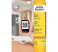 (TG. 35 x 35 mm) Avery Zweckform L7120-25 etichetta per stampante Bianco Etichet