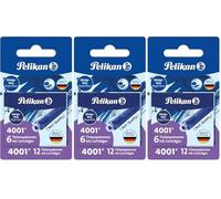 (TG. 36 cartucce) Pelikan Set cartucce inchiostro 4001 per Stilografiche TP6 - c