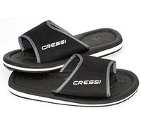 (TG. 36) Cressi Lipari Ciabatta per Spiaggia e Piscina, Unisex, Nero/Grigio, 36