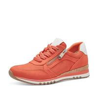(TG. 36 EU) MARCO TOZZI Sneakers Donna Basse con Lacci e Zip, Arancione (Carrot