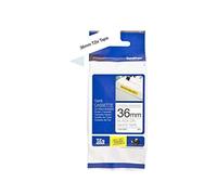(TG. 36 mm) Brother TZES261 Nastro Laminato con Adesivo Rinforzato, 36 mm, Nero/