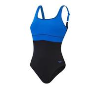 (TG. 36) Speedo Shaping ContourEclipse 1 Piece Costume da Bagno, Nero/True Cobal
