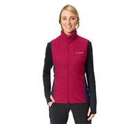 (TG. 36) VAUDE Sesvenna-Gilet da Donna Giacca, Cremisi, 36 - NUOVO