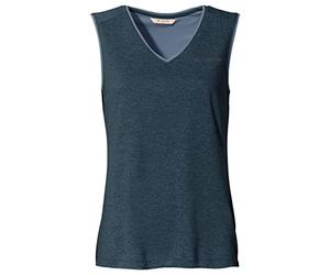 (TG. 36) VAUDE Top Essenziale da Donna, Dark Sea Uni, 36 - NUOVO