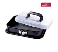 (TG. 36 x 24 cm) Kaiser Bake&Take Teglia Rettangolare con Fondo Staccabile, 36x2